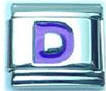 Blue letter - D